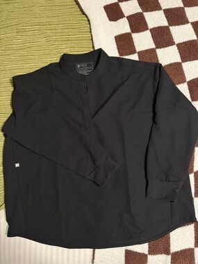FIGS Black Rafaela Long-Sleeve